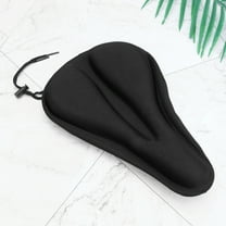 Worgeous Padded Bicycle Seat Black Cyclists Shockproof 1Pcs 11.2x6.9x0.4in
