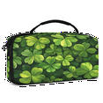 thumbnail image 2 of Herdesigns St Patricks Day Carry Case Compatible with Nintendo Switch 2017 & Oled 2021, with 20 Game Card Slots, Shamrock Irish Clover Portable Travel Carrying Case Pouch for Accessories & Games, 2 of 8