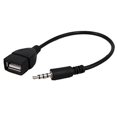 thumbnail image 1 of Smartera Adaptador Convertidor De Audio Usb Hembra A Conector Macho De 3,5 Mm (Negro), 1 of 2