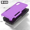 thumbnail image 5 of for iPhone X/iPhone Xs Case: Dual Layer Protective Heavy Duty Cell Phone Case Shockproof Rugged Bumper Tough with Screen Protector - Military Grade Drop Tested for Appple iPhone X/iPhone Xs, Purple, 5 of 16