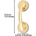 thumbnail image 3 of Powerful Suction Cup Glass Mirror Door Handle, Refrigerator Drawer Bathroom Suction Cup Wall handrail, Bathtub Shower Handle Kitchen Drawer Cabinet Handle Suction Cup, Gold, 3 of 6