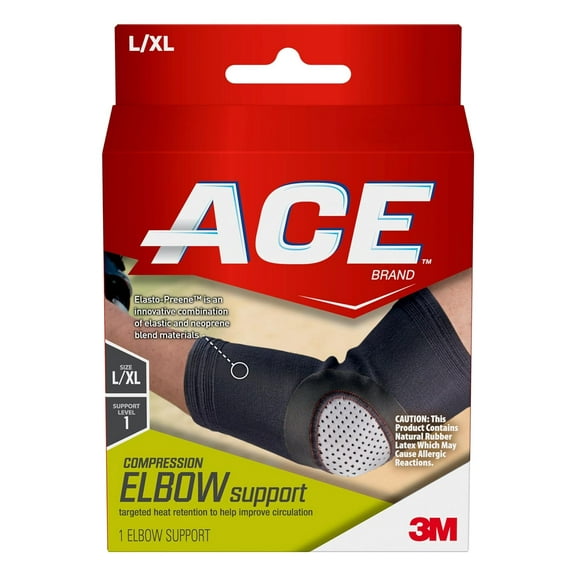 Ace Elasto-Preene Elbow Support Brace, # 207523, Large/X-Tra Large - 1 Ea