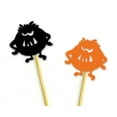 thumbnail image 2 of Darling Souvenir, Halloween Monster Cupcake Toppers, Birthday Party Dessert Decorations - Pack Of 20, 2 of 3
