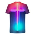 thumbnail image 5 of Styesk T-Shirts pour Hommes Mode Hommes Confortables Imprimés Manches Courtes Col Rond Blouses Chemises, 5 of 5