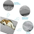 thumbnail image 4 of Pet Bed Plush Dog Crate Beds Comfy Kennel Pad Anti-Slip Pet Sleeping Mat Grey L, 4 of 7