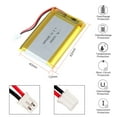 thumbnail image 3 of YDL 3.7V 3600mAh Battery 124060 Lithium Polymer Ion Rechargeable Li-ion Li-Po Battery with 2P PH 2.0mm Pitch Connector, 3 of 5