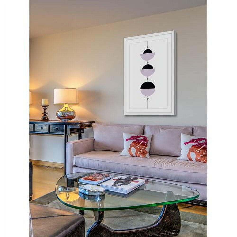 Marmont Hill "Black Bubble Light" by Katarina Snygg Framed Painting Print