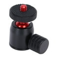 thumbnail image 4 of Mini Ball Head, Ball Head With Hot Shoe Mount Adapter 1/4 Inch Screw And Hot Shoe Mount Adapter With 1 X Mini Ball Head For Camera Replacement For Tripod Black Ball,Red Ball,Silver, 4 of 8