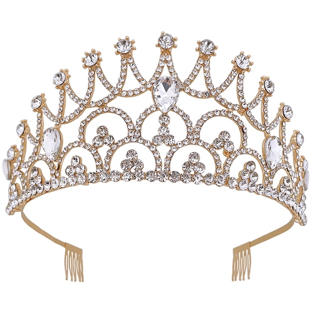 KAKOWELY Diadema de tiara para mujer, niña, novia, corona para mujer, corona de cumpleaños, tiara, accesorio para el cabello para boda