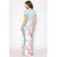 thumbnail image 5 of Mint Short Sleeve Pastel Tie Dye Maxi Dress, 5 of 5