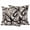 Brown, variant on 2 Pack Outdoor Waterproof Throw Pillow Covers,Abstract Stripe Black White on Gray Decorative Square Patio Pillowcases for Chair Couch Sofa 16x16in