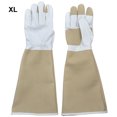 thumbnail image 4 of Becaristey Stab Resistant Pigskin Leather Gardening Gloves For Enhanced Protection Enhancing Protection white XL, 4 of 6
