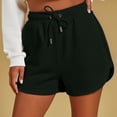 thumbnail image 5 of Axiiglly Plus Size Womens Shorts Casual Loose Athletic Shorts Solid Color Summer Outdoor Hiking Holiday Shorts S-3XL, 5 of 9