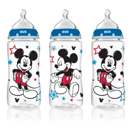 Nuk Disney Baby Wide-Neck Bottles 0+m - 3 CT