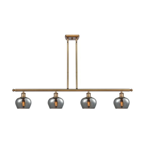 Innovations 516-4I-BB-G93-LED Fenton 3 Light Island Light part of the Ballston Collection, Brushed Brass