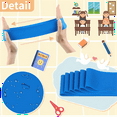 thumbnail image 3 of 12 Pcs Chair Bands for Kids with Fidgety Feet for Chairs ADHD Tools Flexible Seating for Classroom Elementary(Blue), 3 of 8