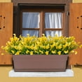 thumbnail image 3 of 6 Bundles Calla Lily Artificial Flowers Outdoor Decorations, Fake Flowers No Fade UV-Resistant Faux Plastic Flower Indoor Outside Hanging Planter Home Kitchen Garden Porch Decor (Yellow), 3 of 17