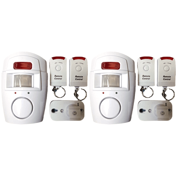DQrwqpou Alarma Sensor Inalámbrico Con 2 Controles Remotos Seguridad para El