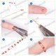 thumbnail image 4 of 200 piezas/caja de cubiertas para cuentas de engarce de latón chapado en oro de 18 quilates, semicirculares, abiertas, con nudos de 4 mm para hacer joyas DIY., 4 of 9