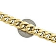 thumbnail image 6 of Mens 10K Yellow Gold 12mm Hollow Miami Cuban Link Box Clasp Bracelet 8 Inch, 6 of 8