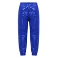 Moggemol Girls Boys Street Dance Pants Shiny Sequin Trousers for Jazz