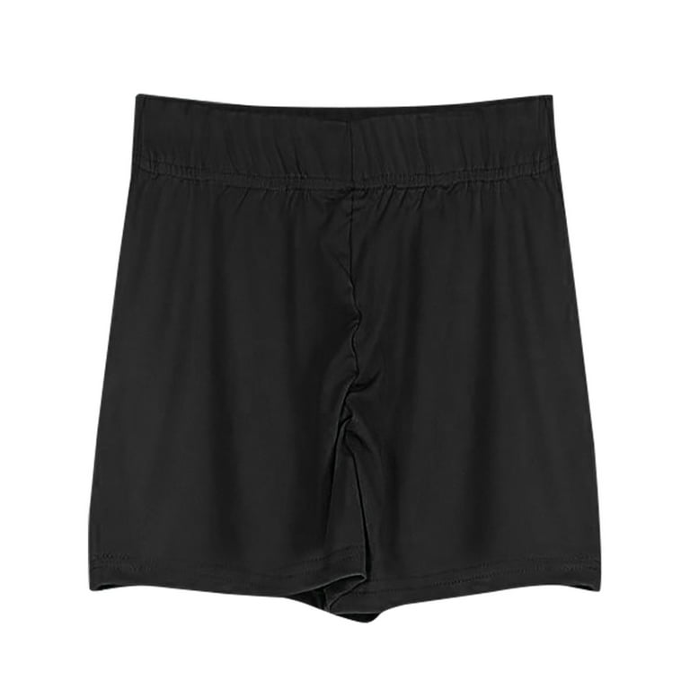 YYDGH Workout Booty Spandex Shorts for Women Summer Solid Color High Waist  Soft Gym Dance Yoga Shorts Black S 