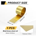 thumbnail image 2 of Brass Sheet Roll, 0.05 x 30 x 2000mm Metal Flashing Brass Foil Roll, Gold, 2 of 6
