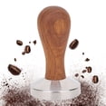 thumbnail image 3 of Polvo suave y firme Tamper de acero inoxidable herramienta de café higiénica suministros de cafetería suministros de cocina con hermosos patrones para oficina en casa ANGGREK Otros, 3 of 8