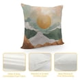 thumbnail image 4 of Creowell  Boho Throw Pillow Covers Mid Century Bohemian Landscape Mountain Sunset Modern Abstract Minimalist Decorative Pillow Cases Home Decor Standard Square Pillowcases,Multi-Size, 4 of 5
