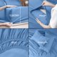 thumbnail image 4 of Juego de sábanas Utopia Bedding Queen de microfibra cepillada, azul holandés, 4 of 7