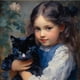 thumbnail image 2 of 5D DIY Taladro Niña Gato Kit Del 30x30cm, 2 of 9