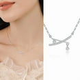 thumbnail image 2 of Women's Sterling Silver Cross Zircon Necklace, 2 of 2