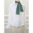 thumbnail image 2 of INSPIRE CHIC Women's Lovely Polka Dots for Bag Hair Band Neck Wraps Scarf Navy Blue Big Dot, 2 of 6