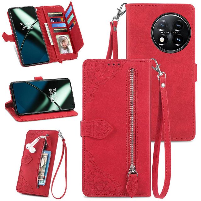 Funda billetera anti-golpes para GANGXUN OnePlus 11 , ideal para día a día y trabajo