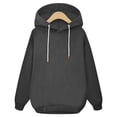 thumbnail image 1 of Gibobby Sudadera mujer, Women's French Terry Fleece Pullover Hoodie(Gris oscuro,XG), 1 of 5