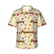 thumbnail image 1 of Balery Dachshund Dog And Flower Camisas hawaianas de manga corta para hombre, camisas playeras de corte holgado, camisas de vacaciones con botones,Medium, 1 of 7
