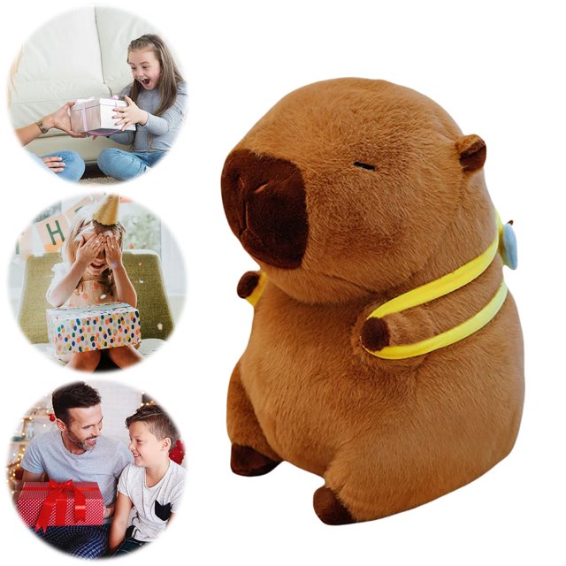 Soft Capybara Ornament Plush Simulation Kawaii para Adultos Regalo Acción Gracias
