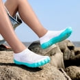 thumbnail image 4 of lnmuld Men Women Water Shoes Breathable Mesh Aqua Socks for Beach Pool Color:White,Size:8, 4 of 6