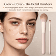 thumbnail image 4 of H HEYMKGO 10Pcs Travel Makeup Brush Set with Pouch - Professional Foundation, Eyeshadow & Blush Brushes for Full Face - Beginner Friendly Cosmetic Kit, 4 of 5