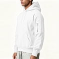 thumbnail image 4 of Luvrsol Men's Hoodies Drawstring Sweatshirt Solid Basic Long Sleeve Pullover Tops S-2XL, 4 of 9