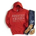thumbnail image 4 of COUNTRY ROAD TAKE ME HOME Graphic Unisex Fleece Hooded Sweatshirt, 4 of 9