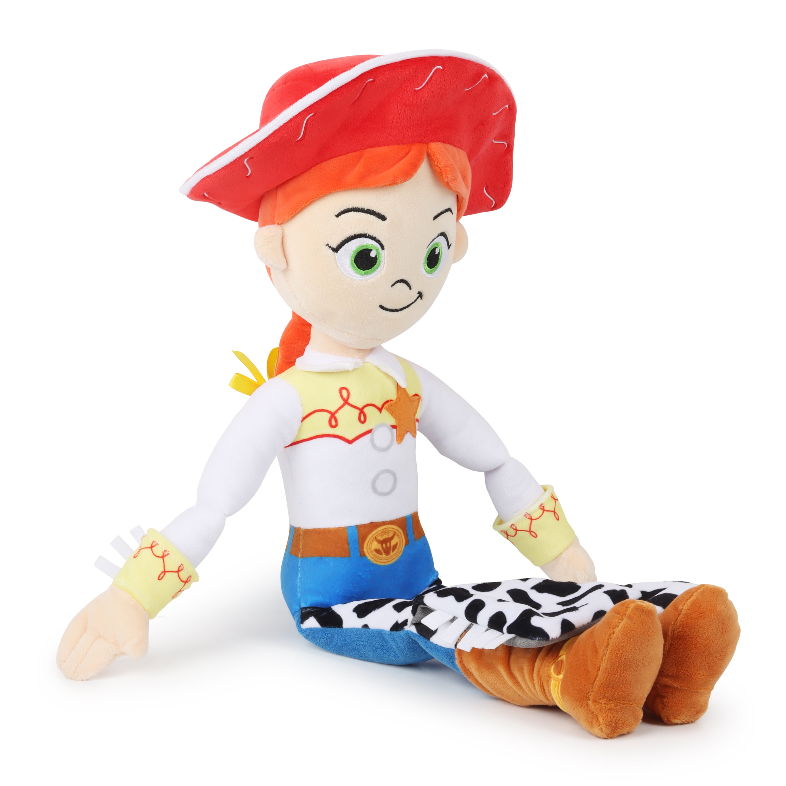Toy Story Jessie Kids Decorative Pillow Buddy, Polyester Velboa, Red & White, Disney