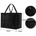 thumbnail image 2 of Trianu Large Insulated Grocery Bags with Sturdy Zipper and Handles, Foldable Washable Heavy Duty Cooler Totes for Hot or Cold Food Delivery, Groceries, Travel, Shopping, 2 of 8