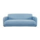 thumbnail image 2 of Funda de sofá lisa y cómoda para sala de estar, protector de muebles asiento azul 2, 2 of 9