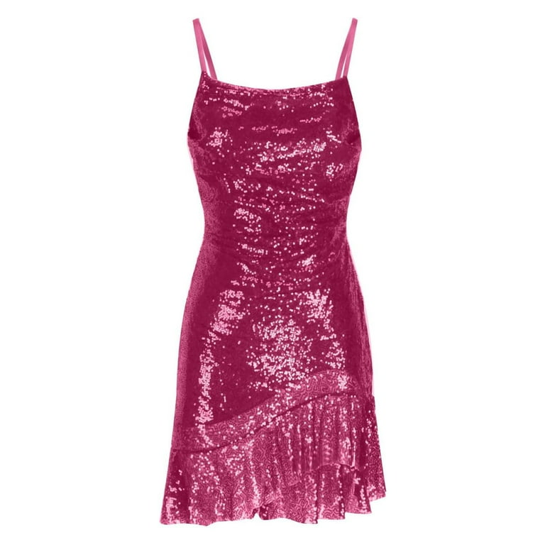 Jzuxvd Sparkly Glitter Mini Homecoming Dress for Teens Short Cocktail Party Dress with Ruffle Sequins Prom Gown Hot Pink L - Walmart.com Jzuxvd Sparkly Glitter Mini Homecoming Dress for Teens Short Cocktail Party Dress with Ruffle Sequins Prom Gown Hot Pink L - Walmart.com
