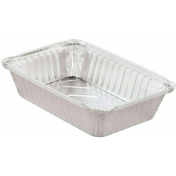 5 Lb Aluminum Foil Oblong Foil Pan With No Out Lid 100% Recyclable 9.5x7.5x2.5” : 500CT