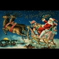 thumbnail image 3 of CafePress - Vintage Santa Sleigh - Women's Dark Pajamas, 3 of 4