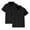 Black 2PCS, variant on Cnuiaeg 2-Pack Kids and Toddlers Golf Shirts - Athletic Comfort Fit with Soft Material