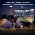 thumbnail image 4 of ORVANTI Smart Projector with 4K Support, 1080P Native, 150000 Lumens, Built-in Streaming Apps, Auto Focus & Keystone, Home Theater Projector, Outdoor Projector with 360° Stand, 4 of 7