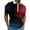 Black, variant on FUZHIQ Men's Quarter Zip Polo Shirts Short Sleeve Gradient Dot Print Casual Golf Polo Breathable Quick Dry Athletic Sports Daily Wear Fashion Tops,XXXL